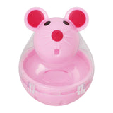 Maxbell Cat Food Ball Mouse Shape Cat Food Dispensing Ball Cat Leaking Food Ball Pink