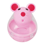 Maxbell Cat Food Ball Mouse Shape Cat Food Dispensing Ball Cat Leaking Food Ball Pink