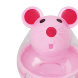 Maxbell Cat Food Ball Mouse Shape Cat Food Dispensing Ball Cat Leaking Food Ball Pink