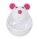 Maxbell Cat Food Ball Mouse Shape Cat Food Dispensing Ball Cat Leaking Food Ball White