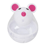 Maxbell Cat Food Ball Mouse Shape Cat Food Dispensing Ball Cat Leaking Food Ball White