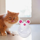 Maxbell Cat Food Ball Mouse Shape Cat Food Dispensing Ball Cat Leaking Food Ball White