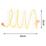 Maxbell Cat Tunnel Tube Foldable Tubes Spiral Tunnel Cat Runway for Mouse