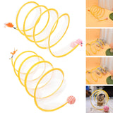Maxbell Cat Tunnel Tube Foldable Tubes Spiral Tunnel Cat Runway for Mouse