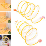 Maxbell Cat Tunnel Tube Foldable Tubes Spiral Tunnel Cat Runway for Mouse