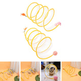 Maxbell Cat Tunnel Tube Foldable Tubes Spiral Tunnel Cat Runway for Mouse