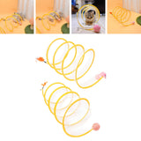 Maxbell Cat Tunnel Tube Foldable Tubes Spiral Tunnel Cat Runway for Mouse