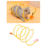 Maxbell Cat Tunnel Tube Foldable Tubes Spiral Tunnel Cat Runway for Mouse