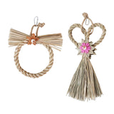 Maxbell Bird Swing Chewing Toy Pet Woven Multifunction Stable for Cockatiel Bird Round