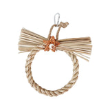 Maxbell Bird Swing Chewing Toy Pet Woven Multifunction Stable for Cockatiel Bird Round
