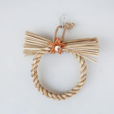 Maxbell Bird Swing Chewing Toy Pet Woven Multifunction Stable for Cockatiel Bird Round