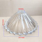 Maxbell Fashion Crystal Lamp Shade Cover Clear Sturdy for Office Hotel Corridor