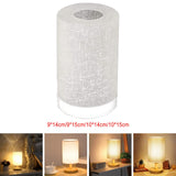 Maxbell Stylish Linen Frosted Glass Lamp Shade for Dining Room Bar Coffee Shop 9cmx14cm