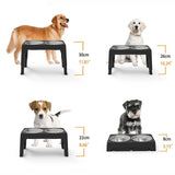 Maxbell Elevated Dog Bowls Pet Feeder Non Slip Feet Adjustable Dog Water Food Bowls