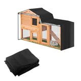 Maxbell Rabbit Hutch Cover Viewing Window for Pet House Small Animal Hutch Hen House Black 180x52x86cm