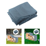 Maxbell Rabbit Hutch Cover Viewing Window for Pet House Small Animal Hutch Hen House Gray 147x52x86cm