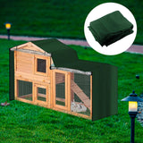 Maxbell Rabbit Hutch Cover Viewing Window for Pet House Small Animal Hutch Hen House Green 180x52x86cm