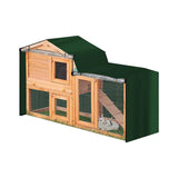 Maxbell Rabbit Hutch Cover Viewing Window for Pet House Small Animal Hutch Hen House Green 180x52x86cm