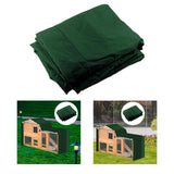 Maxbell Rabbit Hutch Cover Viewing Window for Pet House Small Animal Hutch Hen House Green 180x52x86cm
