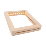 Maxbell Wooden Photo Frame Lightweight Decoration Touch Luminous Men Couple Children 23cmx17cmx2cm