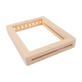 Maxbell Wooden Photo Frame Lightweight Decoration Touch Luminous Men Couple Children 23cmx17cmx2cm