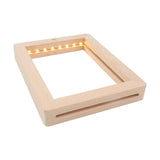 Maxbell Wooden Photo Frame Lightweight Decoration Touch Luminous Men Couple Children 23cmx17cmx2cm