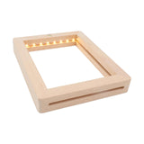 Maxbell Wooden Photo Frame Lightweight Decoration Touch Luminous Men Couple Children 23cmx17cmx2cm