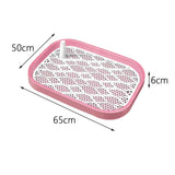 Maxbell Dog Toilet Puppy Potty Tray for Cat Training Pad Holder Dog Potty Tray Pink White