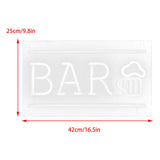 Maxbell Bar Neon Light Sign for Home Bar Men Cave Wall Decor LED Night Lamp
