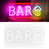 Maxbell Bar Neon Light Sign for Home Bar Men Cave Wall Decor LED Night Lamp