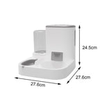 Maxbell Gravity Dogs Feeder and Waterer Auto Feeding Station for Puppy Dogs Gray with Bowl