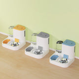 Maxbell Gravity Dogs Feeder and Waterer Auto Feeding Station for Puppy Dogs Gray with Bowl