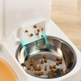 Maxbell Gravity Dogs Feeder and Waterer Auto Feeding Station for Puppy Dogs Gray with Bowl
