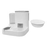 Maxbell Gravity Dogs Feeder and Waterer Auto Feeding Station for Puppy Dogs Gray with Bowl