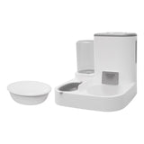 Maxbell Gravity Dogs Feeder and Waterer Auto Feeding Station for Puppy Dogs Gray with Bowl