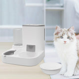 Maxbell Gravity Dogs Feeder and Waterer Auto Feeding Station for Puppy Dogs Gray with Bowl
