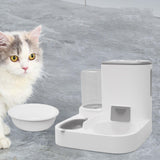 Maxbell Gravity Dogs Feeder and Waterer Auto Feeding Station for Puppy Dogs Gray with Bowl