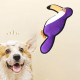 Maxbell Squeaky Dog Toys Stuffed Cute Plush Dog Chew Toy for Small Medium Large Dogs Parrot