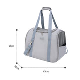Maxbell Pet Carrier Bag Dog Travel Bag Shoulder Bag Portable Breathable Mesh for Dog Gray