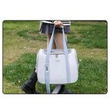 Maxbell Pet Carrier Bag Dog Travel Bag Shoulder Bag Portable Breathable Mesh for Dog Gray