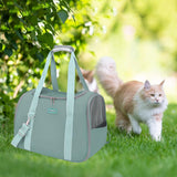 Maxbell Pet Carrier Bag Dog Travel Bag Shoulder Bag Portable Breathable Mesh for Dog Green