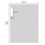 Maxbell Door Scratch Protector Panel Transparent Durable Pet Door Scratch Shield 120cm X 83cm