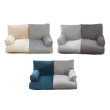 Maxbell Dog Sofa Bed Four Seasons Universal Fashion Nest Soft Pet Sofa Bed for Puppy Cyan Gray