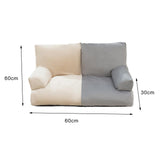 Maxbell Dog Sofa Bed Four Seasons Universal Fashion Nest Soft Pet Sofa Bed for Puppy Beige Gray