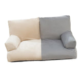 Maxbell Dog Sofa Bed Four Seasons Universal Fashion Nest Soft Pet Sofa Bed for Puppy Beige Gray