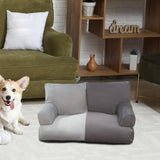 Maxbell Dog Sofa Bed Four Seasons Universal Fashion Nest Soft Pet Sofa Bed for Puppy Dark Gray Light Gray