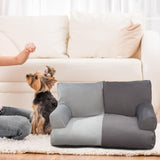Maxbell Dog Sofa Bed Four Seasons Universal Fashion Nest Soft Pet Sofa Bed for Puppy Dark Gray Light Gray