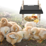 Maxbell Chick Brooder Heater Stay Warm Adjustable Height Chick Brooder Heating Plate 15W Black