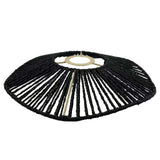 Maxbell Handwoven Rope Lampshade Pendant Light Shade for Kitchen Island Home Hallway black