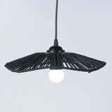 Maxbell Handwoven Rope Lampshade Pendant Light Shade for Kitchen Island Home Hallway black